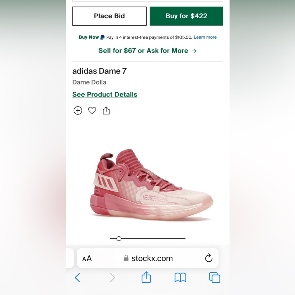 Adidas Dame 7